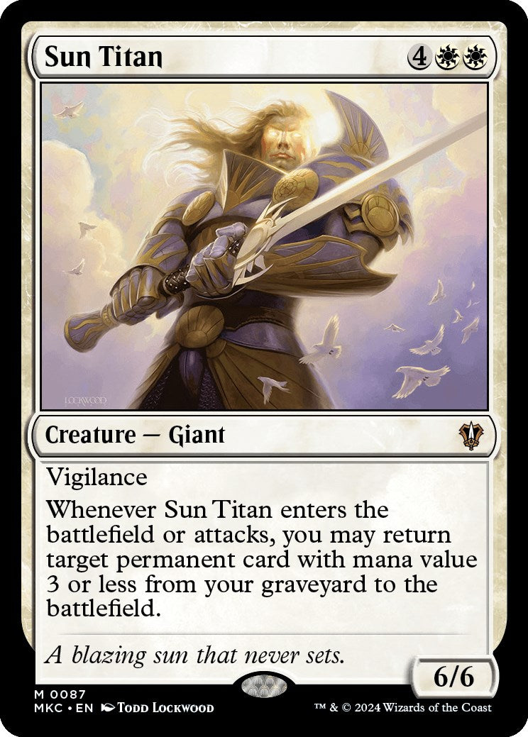 Sun Titan [Murders at Karlov Manor Commander] MTG Single Magic: The Gathering    | Red Claw Gaming