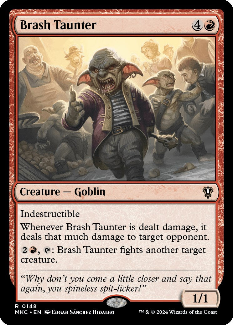 Brash Taunter [Murders at Karlov Manor Commander] MTG Single Magic: The Gathering    | Red Claw Gaming