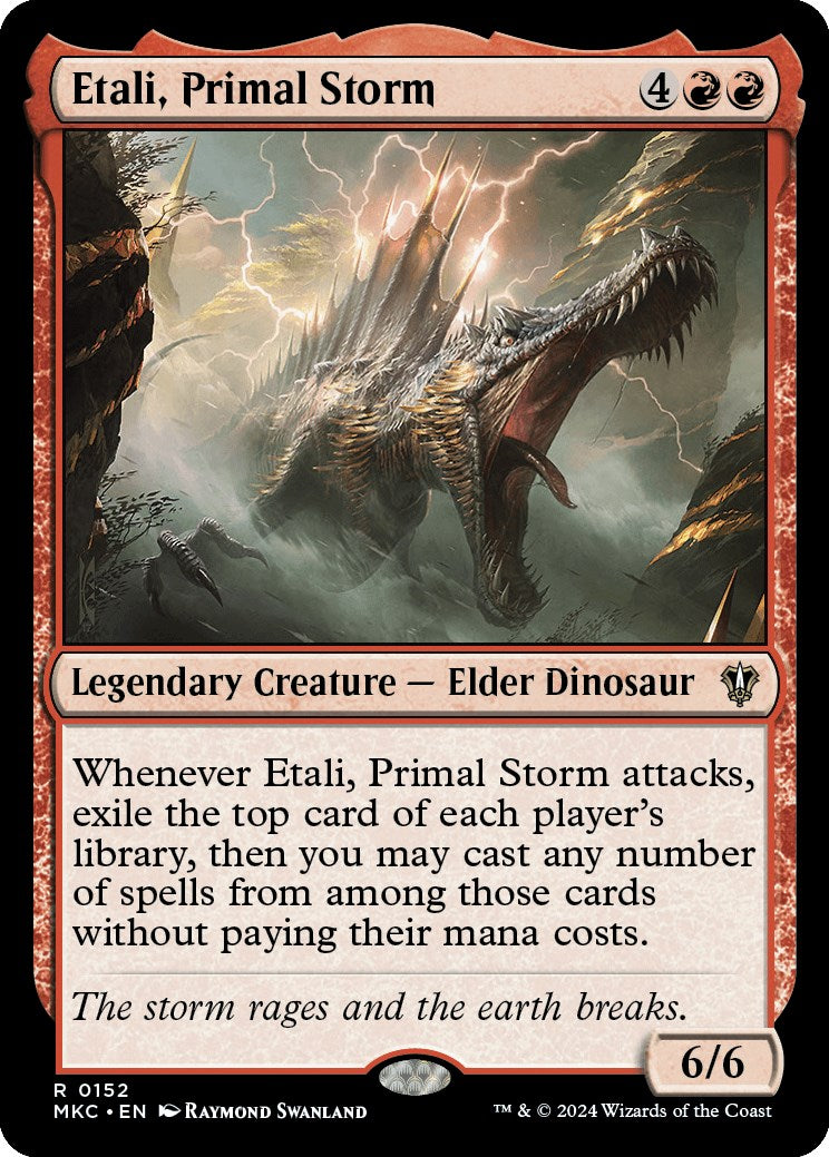 Etali, Primal Storm [Murders at Karlov Manor Commander] MTG Single Magic: The Gathering    | Red Claw Gaming