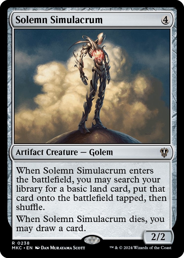 Solemn Simulacrum [Murders at Karlov Manor Commander] MTG Single Magic: The Gathering    | Red Claw Gaming