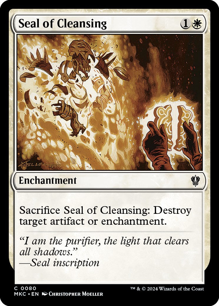 Seal of Cleansing [Murders at Karlov Manor Commander] MTG Single Magic: The Gathering | Red Claw Gaming