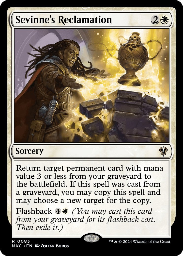 Sevinne's Reclamation [Murders at Karlov Manor Commander] MTG Single Magic: The Gathering | Red Claw Gaming