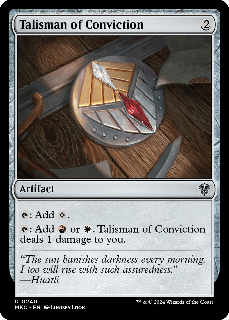 Talisman of Conviction [Murders at Karlov Manor Commander] MTG Single Magic: The Gathering | Red Claw Gaming