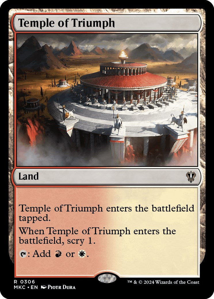 Temple of Triumph [Murders at Karlov Manor Commander] MTG Single Magic: The Gathering    | Red Claw Gaming