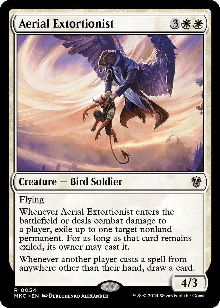 Aerial Extortionist [Murders at Karlov Manor Commander] MTG Single Magic: The Gathering    | Red Claw Gaming