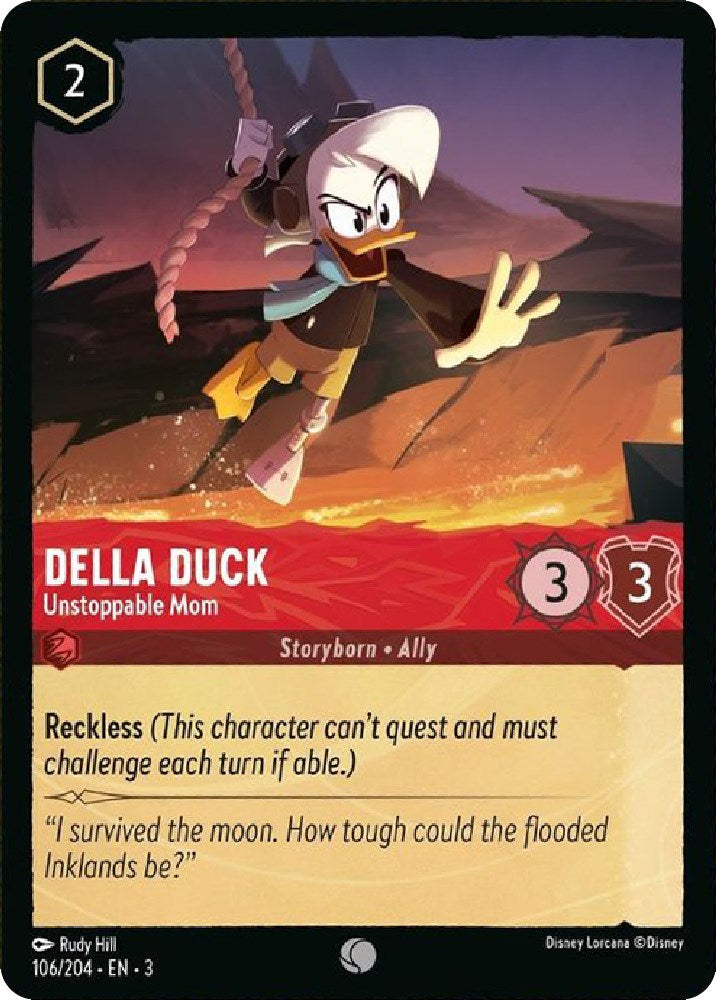 Della Duck - Unstoppable Mom (106/204) [Into the Inklands] Lorcana Single Disney    | Red Claw Gaming