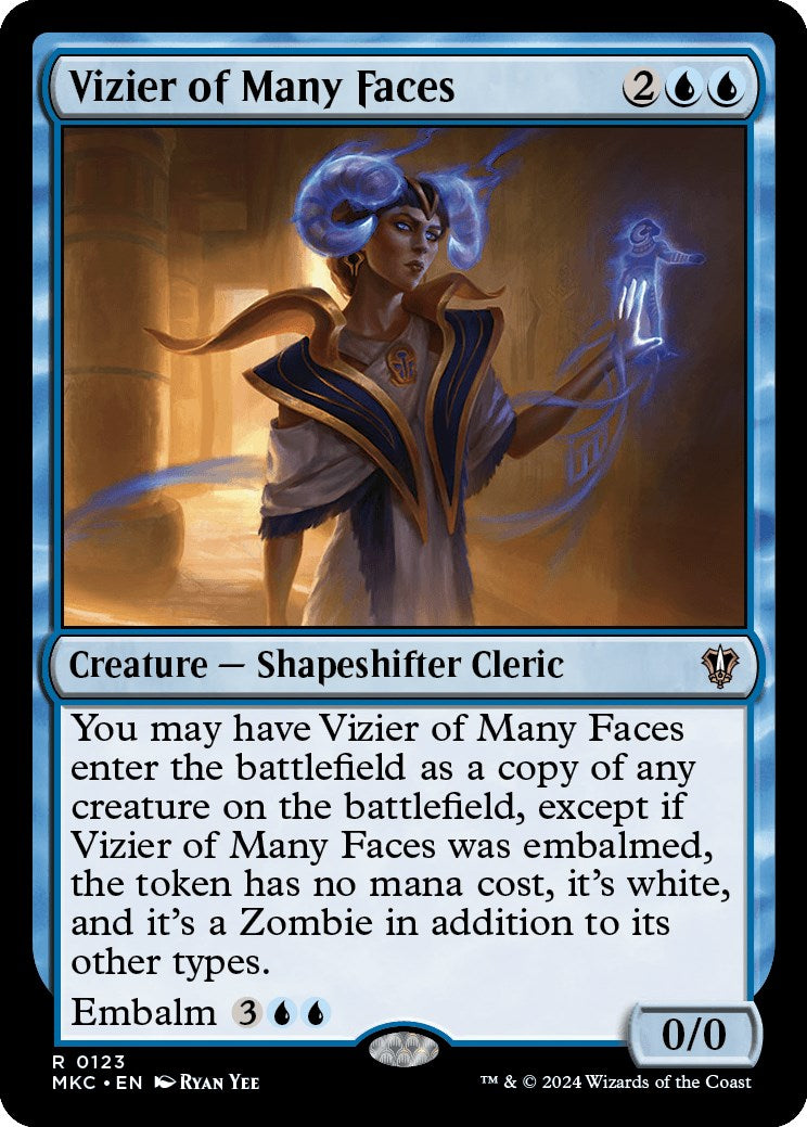 Vizier of Many Faces [Murders at Karlov Manor Commander] MTG Single Magic: The Gathering | Red Claw Gaming