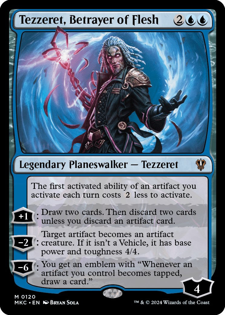 Tezzeret, Betrayer of Flesh [Murders at Karlov Manor Commander] MTG Single Magic: The Gathering    | Red Claw Gaming