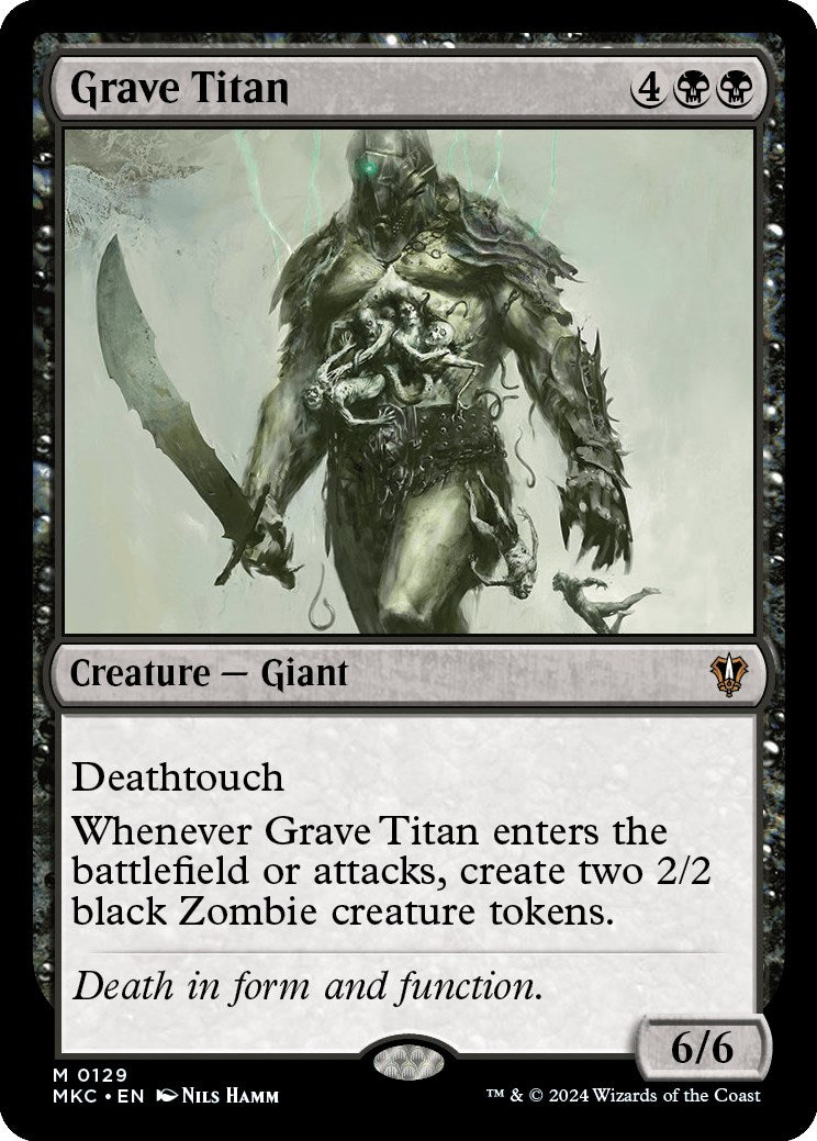 Grave Titan [Murders at Karlov Manor Commander] MTG Single Magic: The Gathering    | Red Claw Gaming