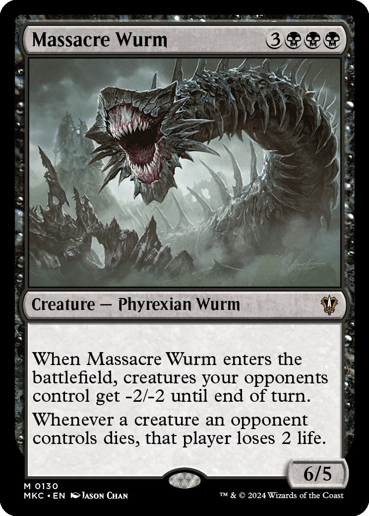Massacre Wurm [Murders at Karlov Manor Commander] MTG Single Magic: The Gathering    | Red Claw Gaming