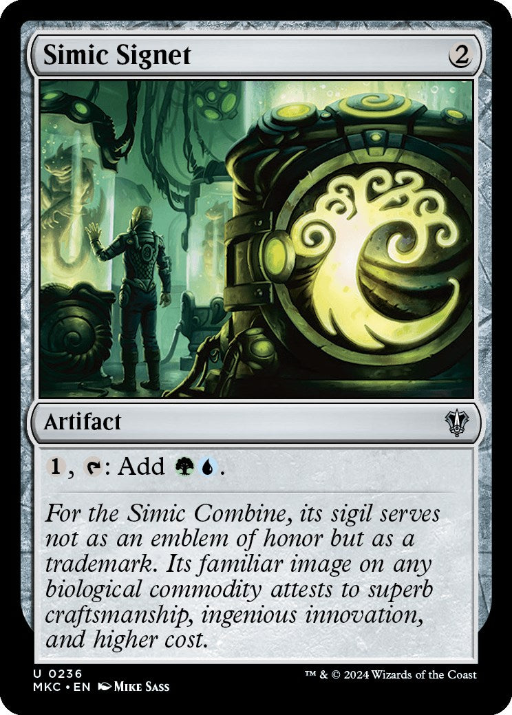 Simic Signet [Murders at Karlov Manor Commander] MTG Single Magic: The Gathering | Red Claw Gaming