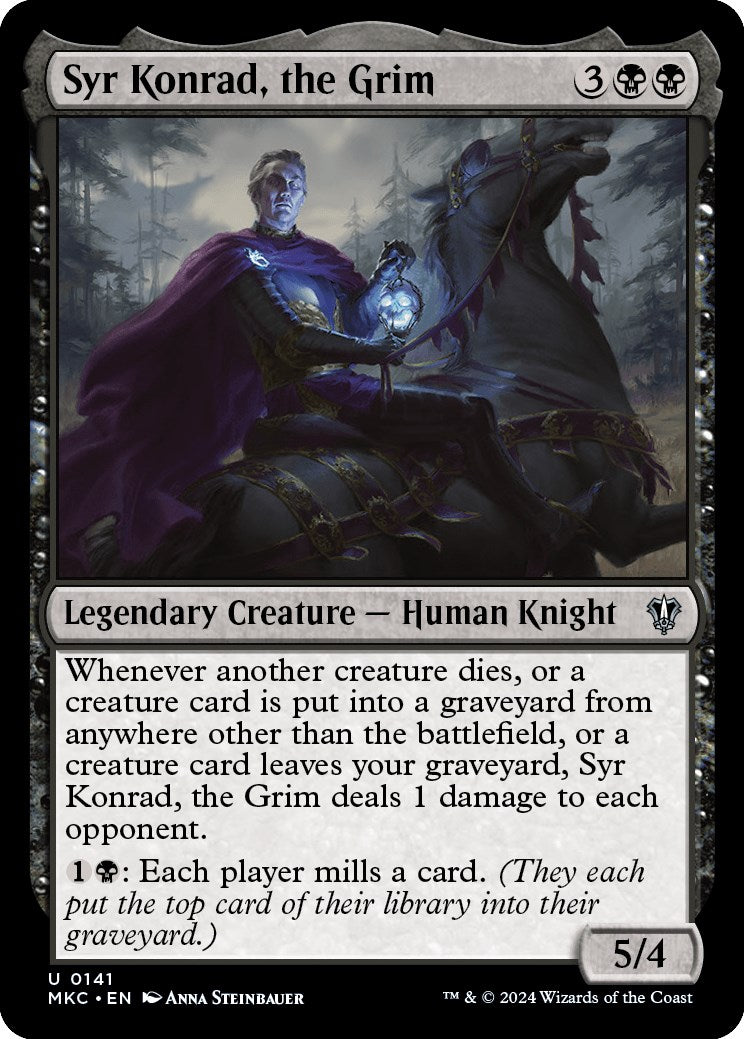 Syr Konrad, the Grim [Murders at Karlov Manor Commander] MTG Single Magic: The Gathering    | Red Claw Gaming