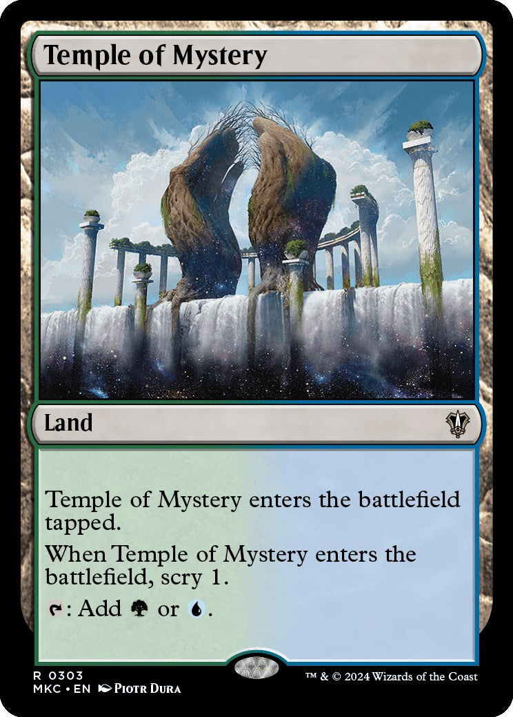 Temple of Mystery [Murders at Karlov Manor Commander] MTG Single Magic: The Gathering    | Red Claw Gaming