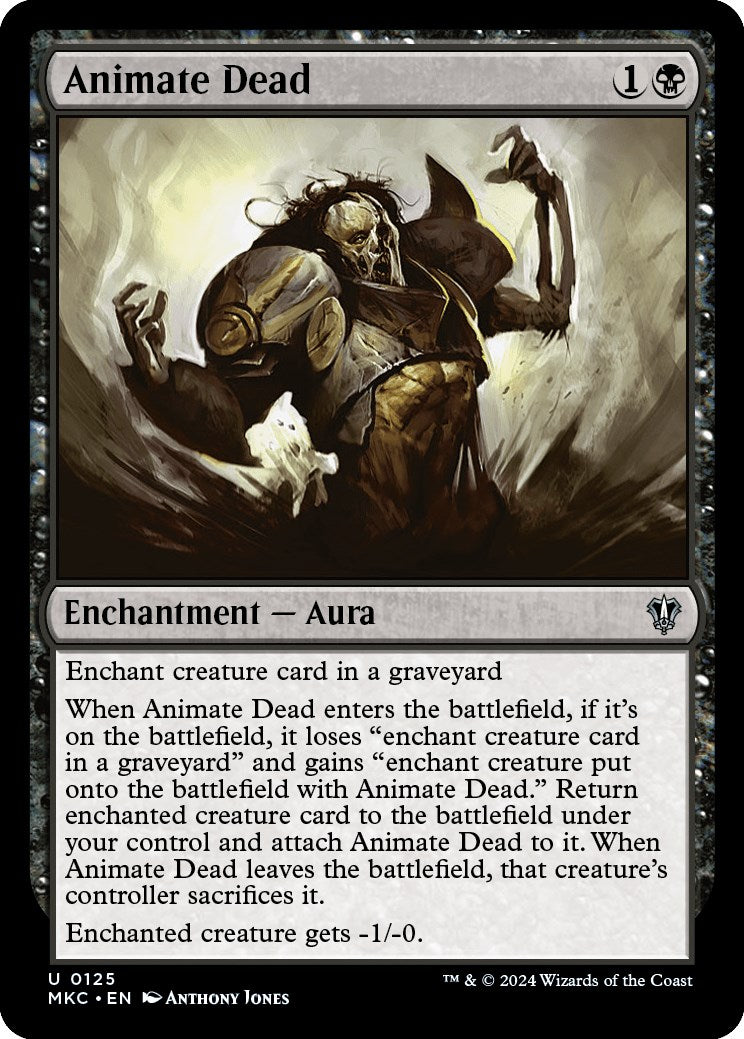 Animate Dead [Murders at Karlov Manor Commander] MTG Single Magic: The Gathering    | Red Claw Gaming
