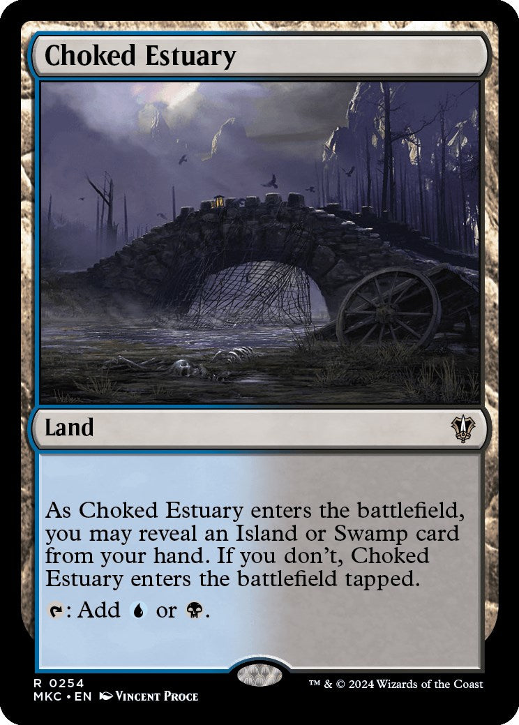 Choked Estuary [Murders at Karlov Manor Commander] MTG Single Magic: The Gathering | Red Claw Gaming
