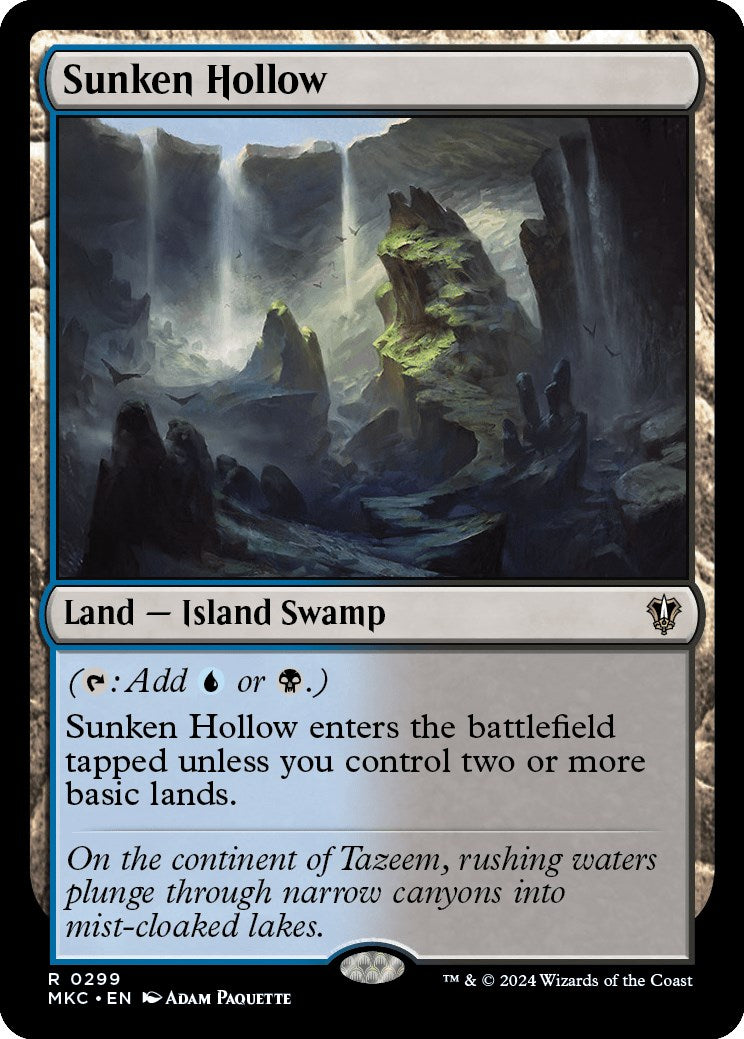 Sunken Hollow [Murders at Karlov Manor Commander] MTG Single Magic: The Gathering    | Red Claw Gaming