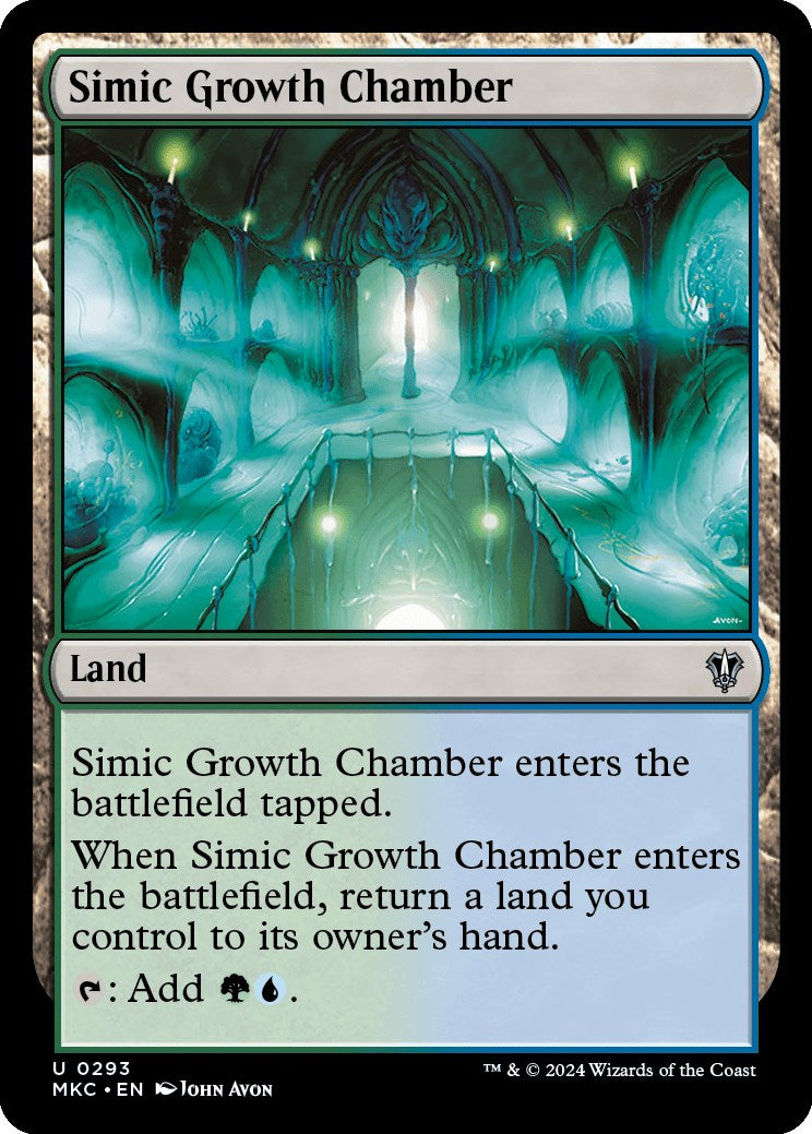 Simic Growth Chamber [Murders at Karlov Manor Commander] MTG Single Magic: The Gathering | Red Claw Gaming