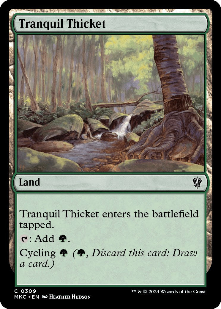 Tranquil Thicket [Murders at Karlov Manor Commander] MTG Single Magic: The Gathering    | Red Claw Gaming