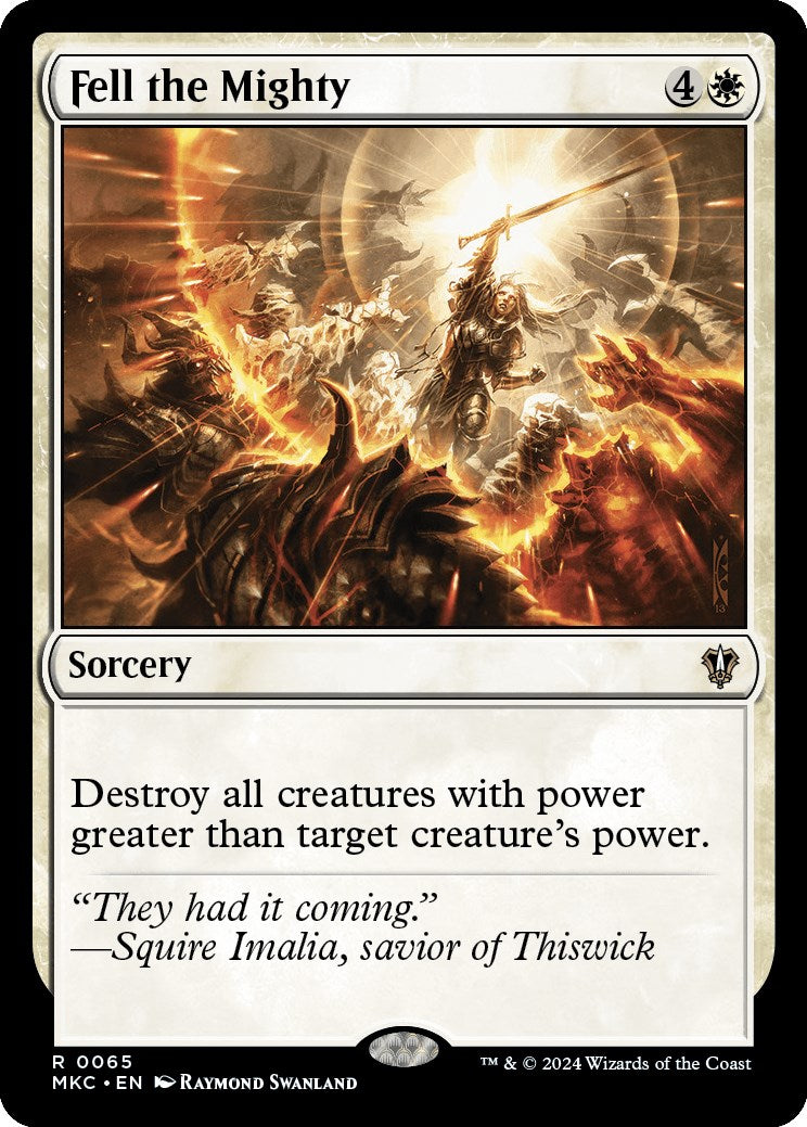 Fell the Mighty [Murders at Karlov Manor Commander] MTG Single Magic: The Gathering    | Red Claw Gaming