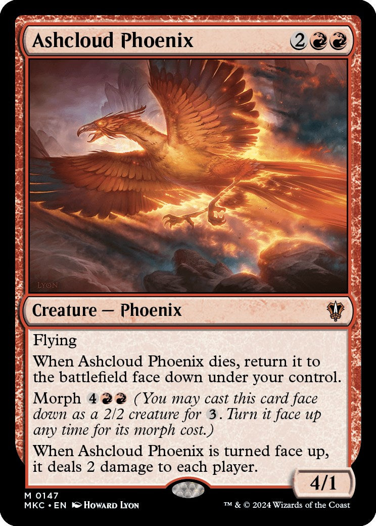 Ashcloud Phoenix [Murders at Karlov Manor Commander] MTG Single Magic: The Gathering    | Red Claw Gaming