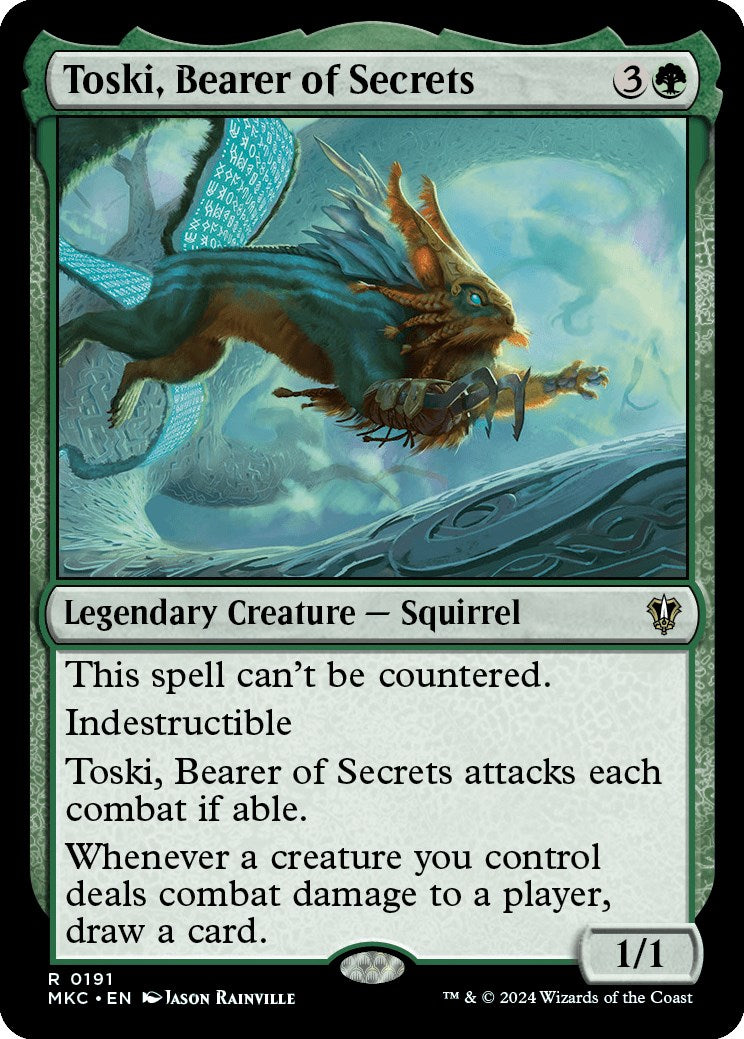 Toski, Bearer of Secrets [Murders at Karlov Manor Commander] MTG Single Magic: The Gathering | Red Claw Gaming