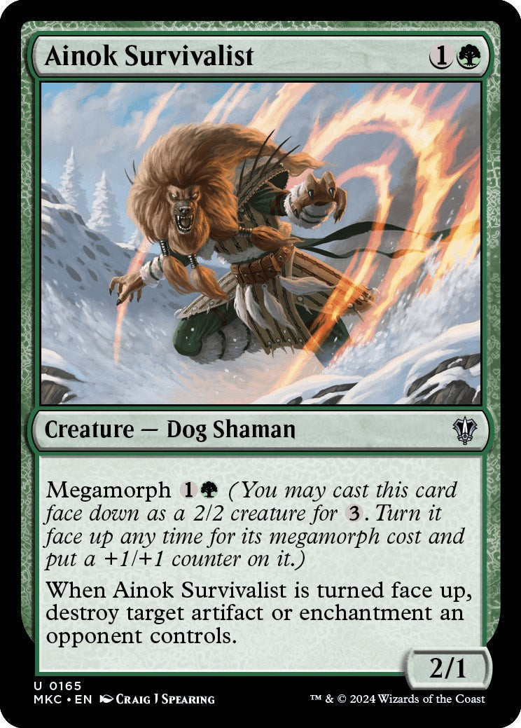 Ainok Survivalist [Murders at Karlov Manor Commander] MTG Single Magic: The Gathering    | Red Claw Gaming