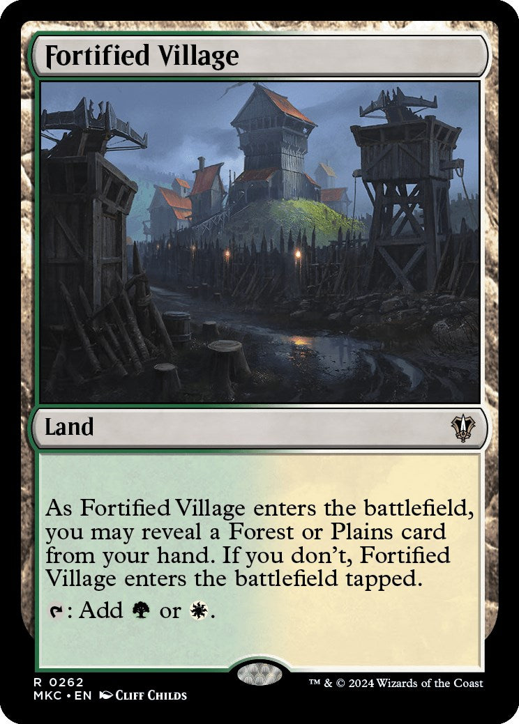 Fortified Village [Murders at Karlov Manor Commander] MTG Single Magic: The Gathering | Red Claw Gaming