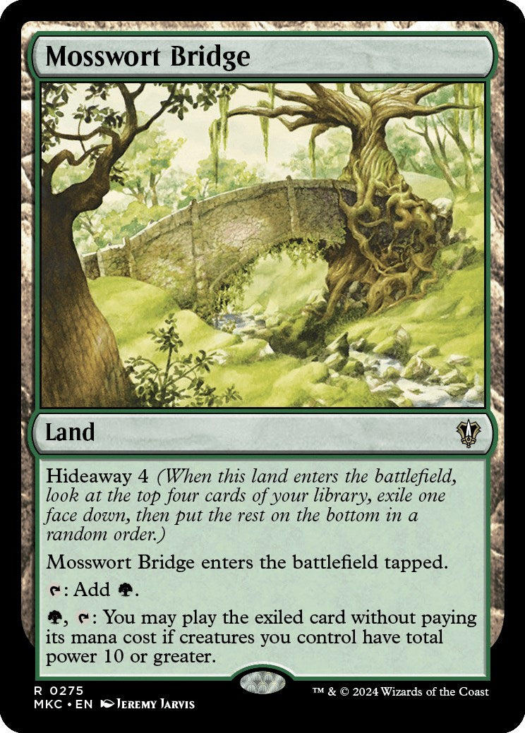 Mosswort Bridge [Murders at Karlov Manor Commander] MTG Single Magic: The Gathering    | Red Claw Gaming