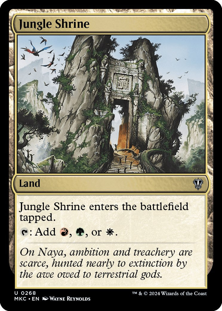 Jungle Shrine [Murders at Karlov Manor Commander] MTG Single Magic: The Gathering    | Red Claw Gaming