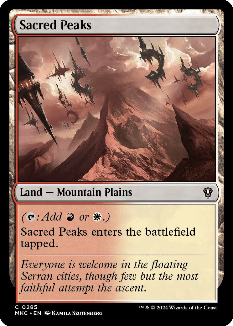 Sacred Peaks [Murders at Karlov Manor Commander] MTG Single Magic: The Gathering | Red Claw Gaming