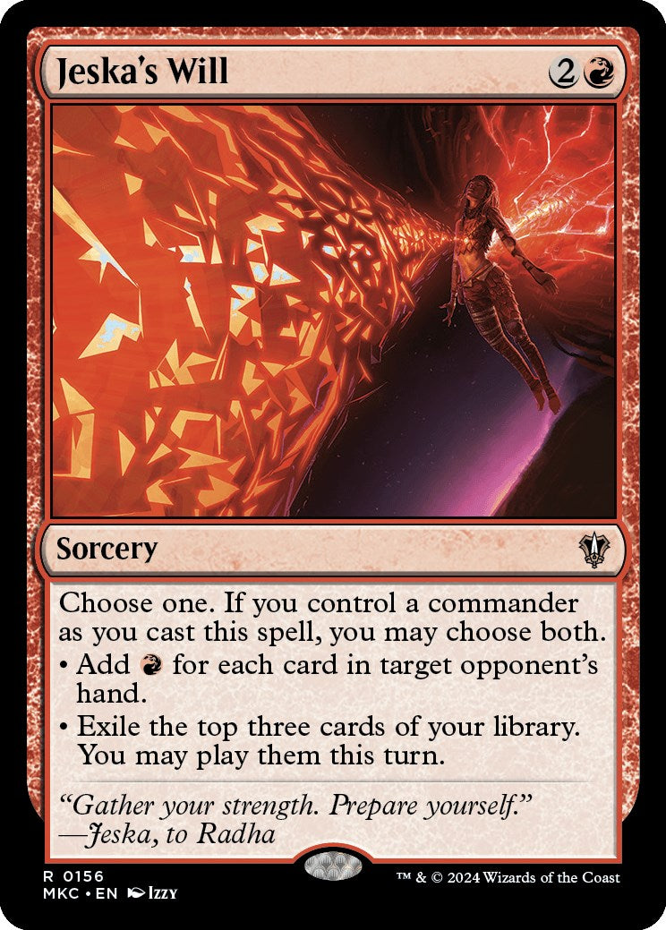 Jeska's Will [Murders at Karlov Manor Commander] MTG Single Magic: The Gathering | Red Claw Gaming