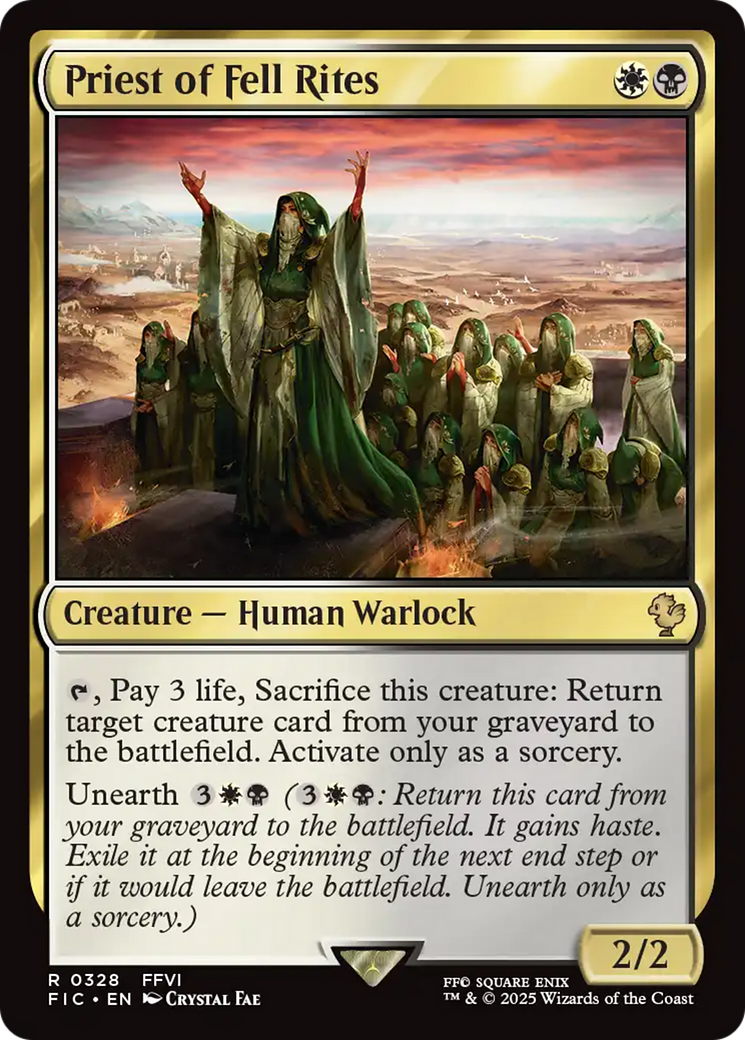 Priest of Fell Rites [FINAL FANTASY Commander] MTG Single Magic: The Gathering | Red Claw Gaming