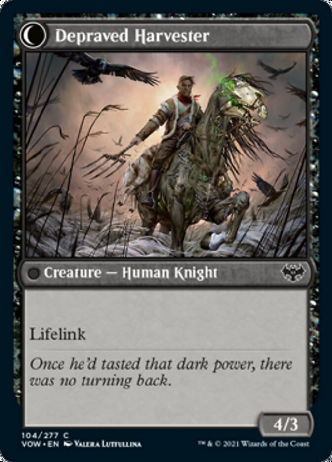 Desperate Farmer // Depraved Harvester [Innistrad: Crimson Vow] MTG Single Magic: The Gathering | Red Claw Gaming