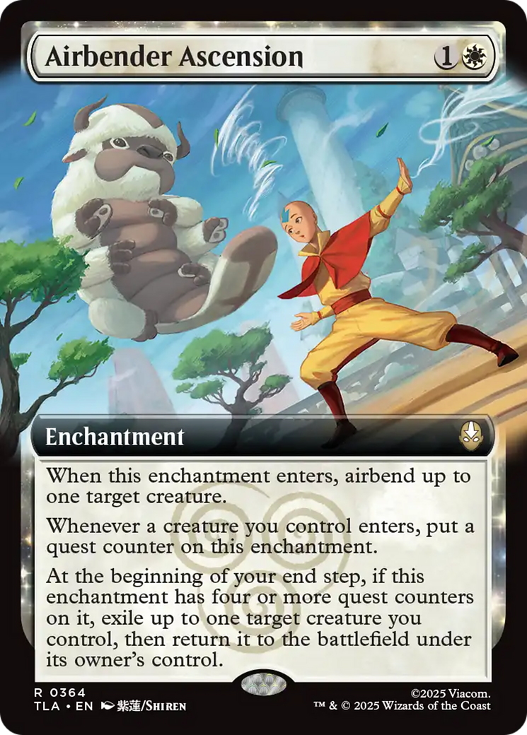 Airbender Ascension (Extended Art) [Avatar: The Last Airbender] MTG Single Magic: The Gathering | Red Claw Gaming