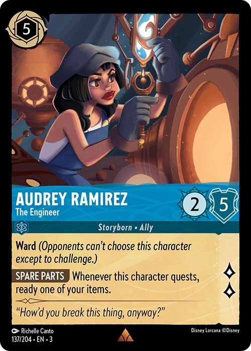 Audrey Ramirez - The Engineer (137/204) [Into the Inklands] Lorcana Single Disney    | Red Claw Gaming