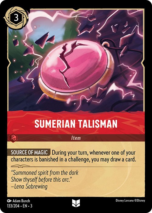 Sumerian Talisman (133/204) [Into the Inklands] Lorcana Single Disney    | Red Claw Gaming