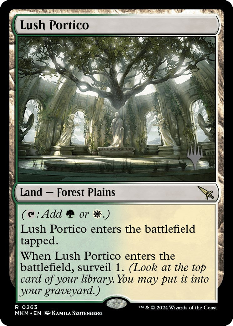 Lush Portico (Promo Pack) [Murders at Karlov Manor Promos] MTG Single Magic: The Gathering    | Red Claw Gaming
