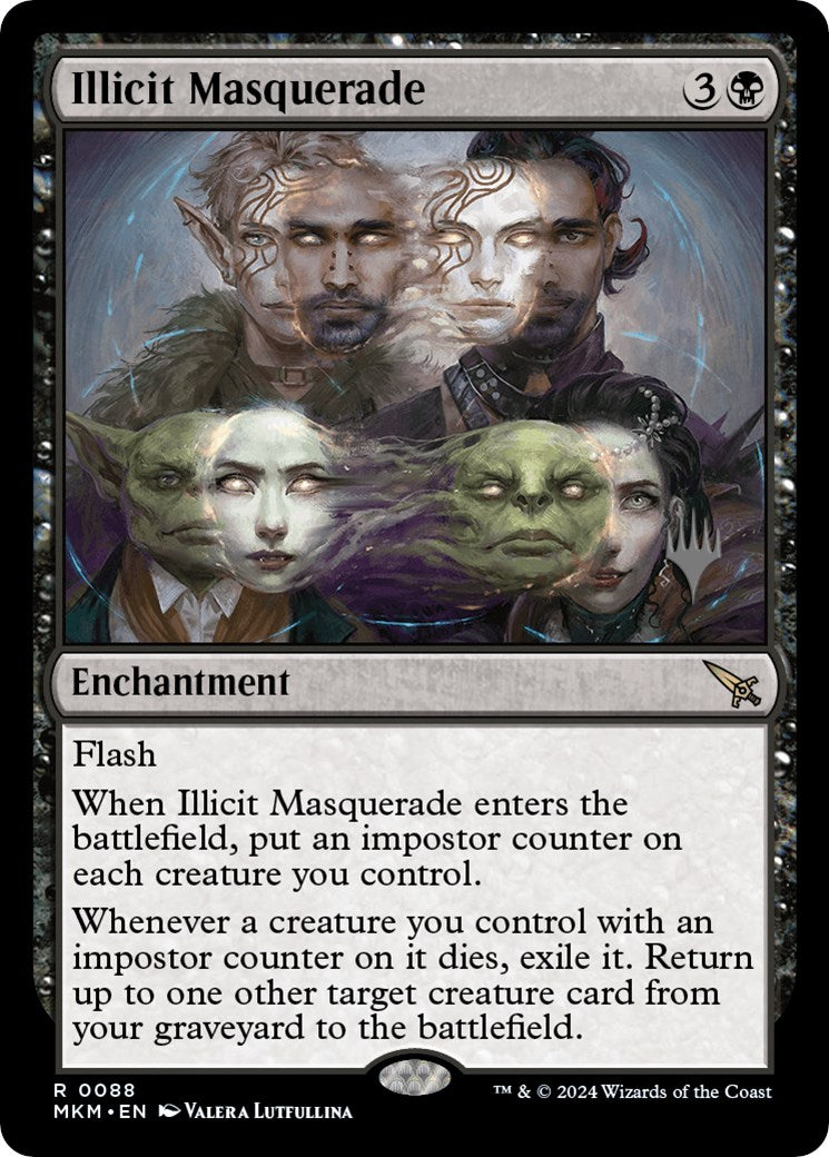 Illicit Masquerade (Promo Pack) [Murders at Karlov Manor Promos] MTG Single Magic: The Gathering | Red Claw Gaming