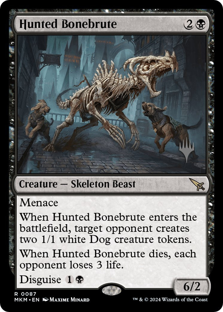 Hunted Bonebrute (Promo Pack) [Murders at Karlov Manor Promos] MTG Single Magic: The Gathering | Red Claw Gaming