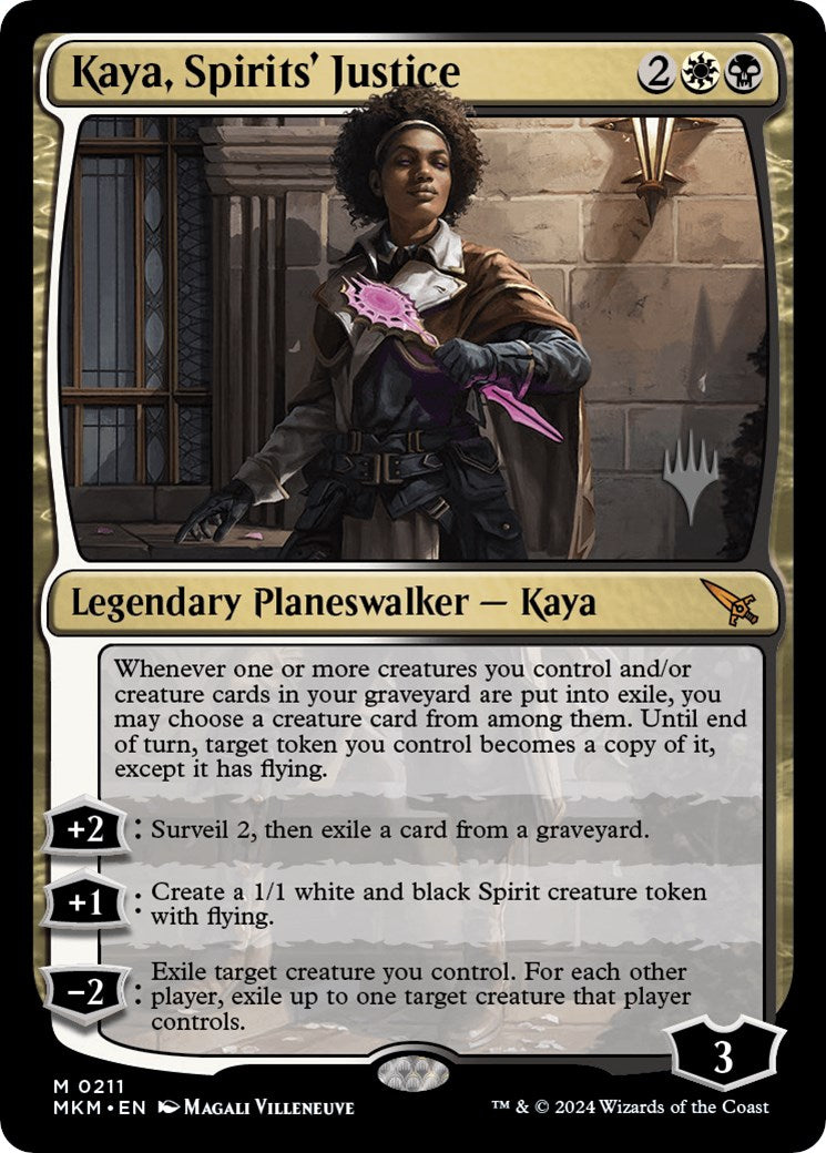 Kaya, Spirits' Justice (Promo Pack) [Murders at Karlov Manor Promos] MTG Single Magic: The Gathering | Red Claw Gaming