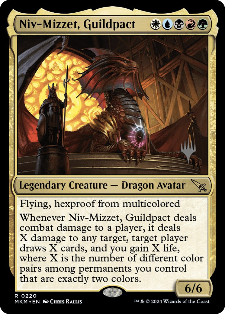 Niv-Mizzet, Guildpact (Promo Pack) [Murders at Karlov Manor Promos] MTG Single Magic: The Gathering | Red Claw Gaming