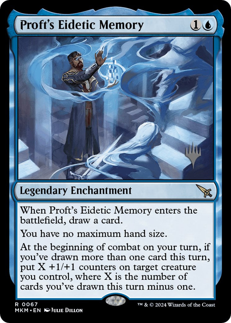 Proft's Eidetic Memory (Promo Pack) [Murders at Karlov Manor Promos] MTG Single Magic: The Gathering | Red Claw Gaming