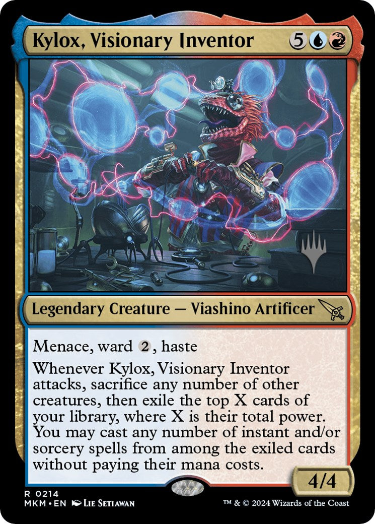 Kylox, Visionary Inventor (Promo Pack) [Murders at Karlov Manor Promos] MTG Single Magic: The Gathering | Red Claw Gaming