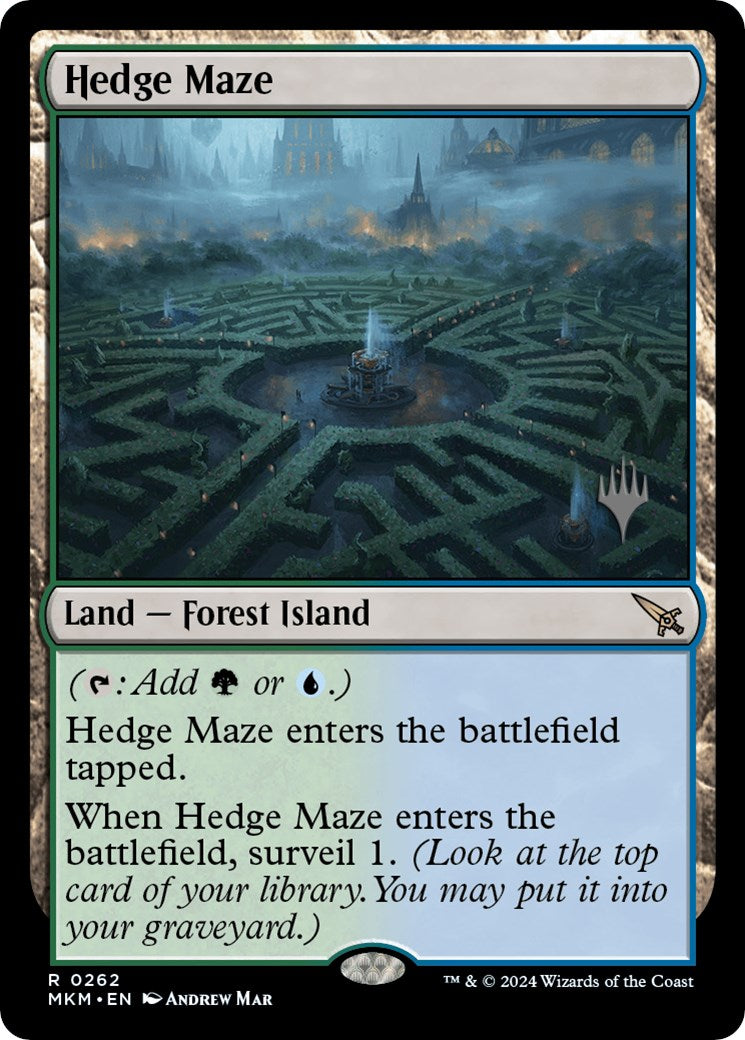 Hedge Maze (Promo Pack) [Murders at Karlov Manor Promos] MTG Single Magic: The Gathering    | Red Claw Gaming