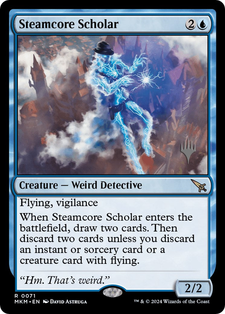 Steamcore Scholar (Promo Pack) [Murders at Karlov Manor Promos] MTG Single Magic: The Gathering | Red Claw Gaming