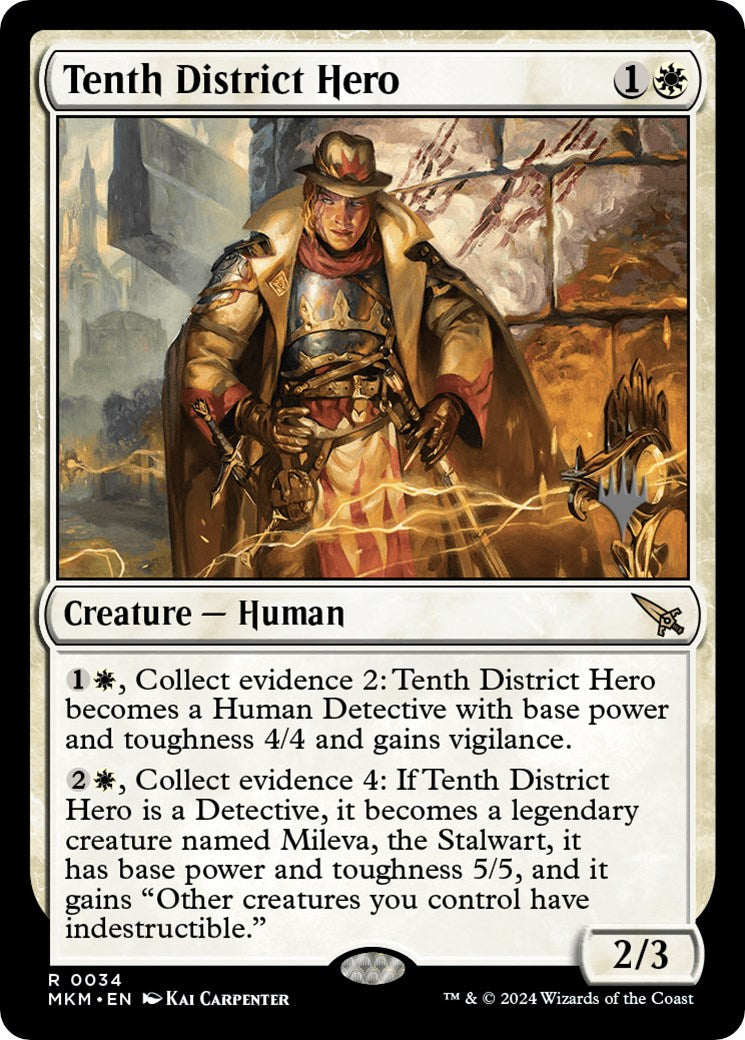 Tenth District Hero (Promo Pack) [Murders at Karlov Manor Promos] MTG Single Magic: The Gathering | Red Claw Gaming