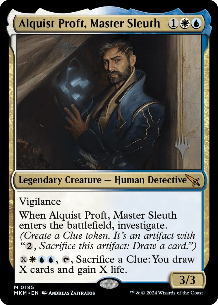 Alquist Proft, Master Sleuth (Promo Pack) [Murders at Karlov Manor Promos] MTG Single Magic: The Gathering    | Red Claw Gaming