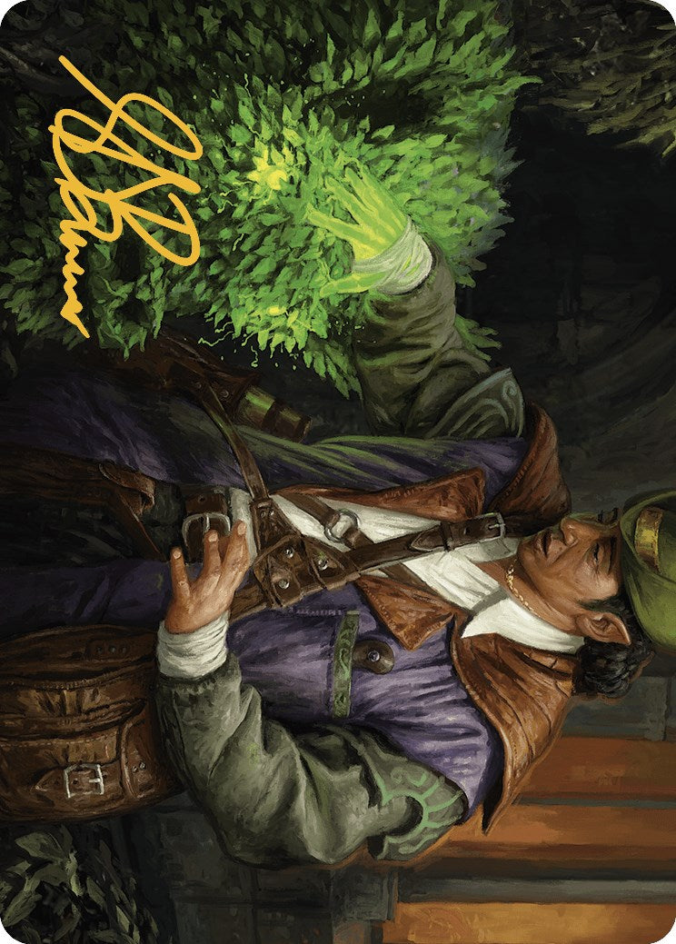 Hedge Whisperer Art Card (Gold-Stamped Signature) [Murders at Karlov Manor Art Series] MTG Single Magic: The Gathering | Red Claw Gaming