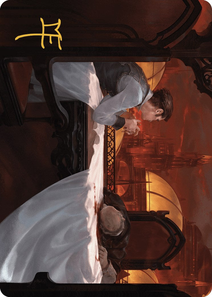Expedited Inheritance Art Card (Gold-Stamped Signature) [Murders at Karlov Manor Art Series] MTG Single Magic: The Gathering | Red Claw Gaming