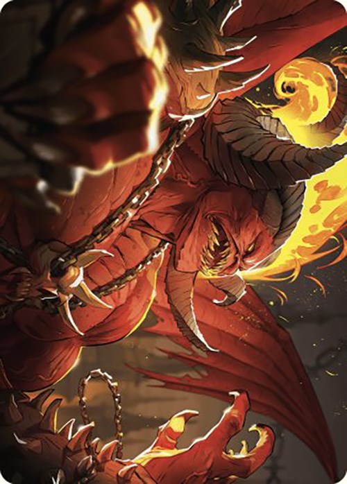 Rakdos, Patron of Chaos Art Card (45/49) [Murders at Karlov Manor Art Series] MTG Single Magic: The Gathering | Red Claw Gaming
